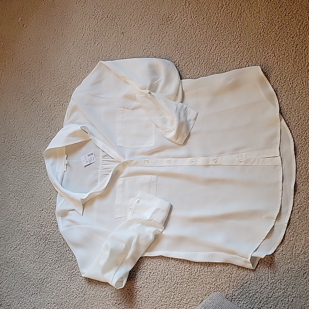 Maurices white blouse